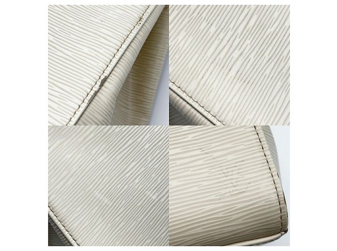 Borsa a tracolla Louis Vuitton in pelle Epi Bianco sporco - vista 13