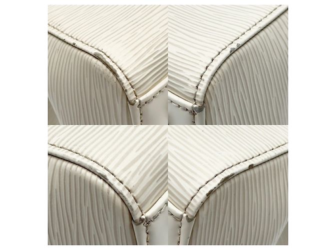 Borsa a tracolla Louis Vuitton in pelle Epi Bianco sporco - vista 14