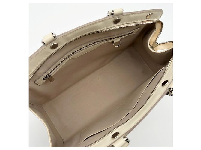 Borsa a tracolla Louis Vuitton in pelle Epi Bianco sporco - vista 17