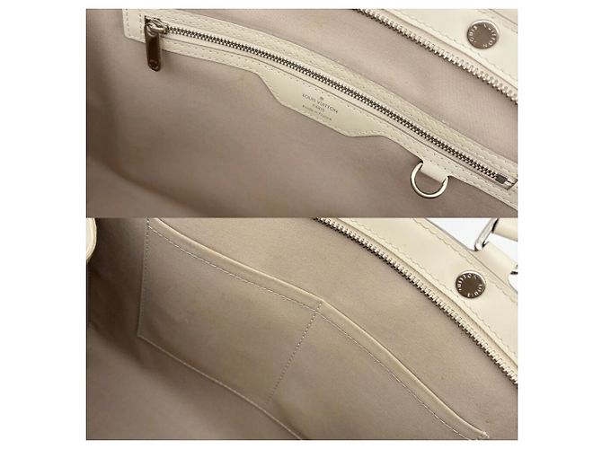 Borsa a tracolla Louis Vuitton in pelle Epi Bianco sporco - vista 18