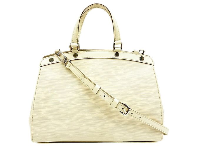 Borsa a tracolla Louis Vuitton in pelle Epi Bianco sporco - vista 2