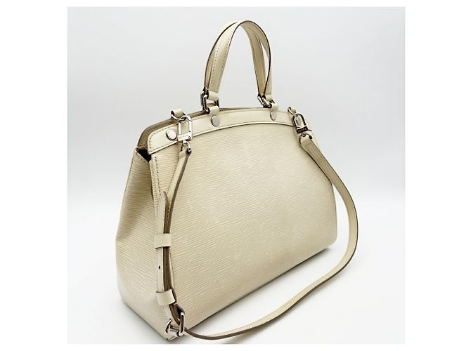 Borsa a tracolla Louis Vuitton in pelle Epi Bianco sporco - vista 4