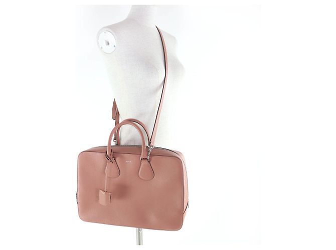 Bolsa 2-Way em couro BALLY BOND MD Rosa - vista 9