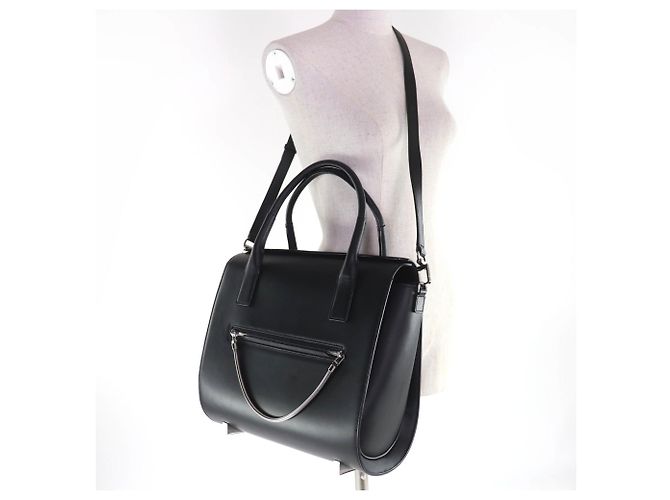 Borsa a tracolla Alexander Wang in pelle di vitello nera Nero - vista 8