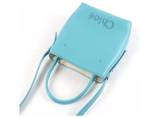 Saco Micro Tote Chloé Sense Azul - vista 6