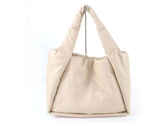 Stella Mc Cartney Stella McCartney Logo Puffy Tote Bag Beige - Ansicht 3