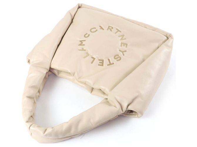 Stella Mc Cartney Stella McCartney Logo Puffy Tote Bag Beige - Ansicht 5