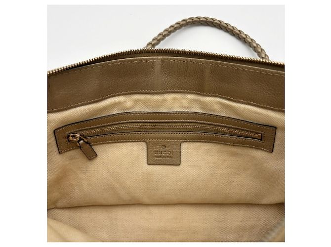 Bamboo Borsa a tracolla Gucci GG Canvas Beige D'oro - vista 17