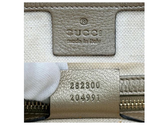 Bamboo Borsa a tracolla Gucci GG Canvas Beige D'oro - vista 20
