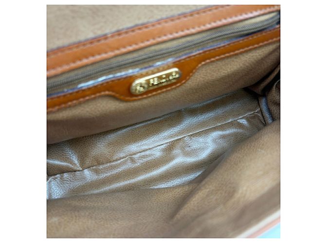 Borsa a mano Fendi in pelle marrone e bianca Bianco - vista 18