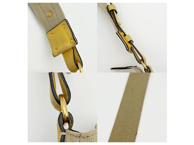 Bolso de hombro Loewe Anagram Beige Amarillo - vista 12