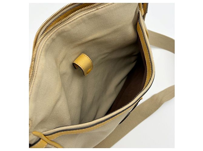 Bolso de hombro Loewe Anagram Beige Amarillo - vista 16