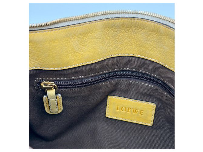 Bolso de hombro Loewe Anagram Beige Amarillo - vista 19