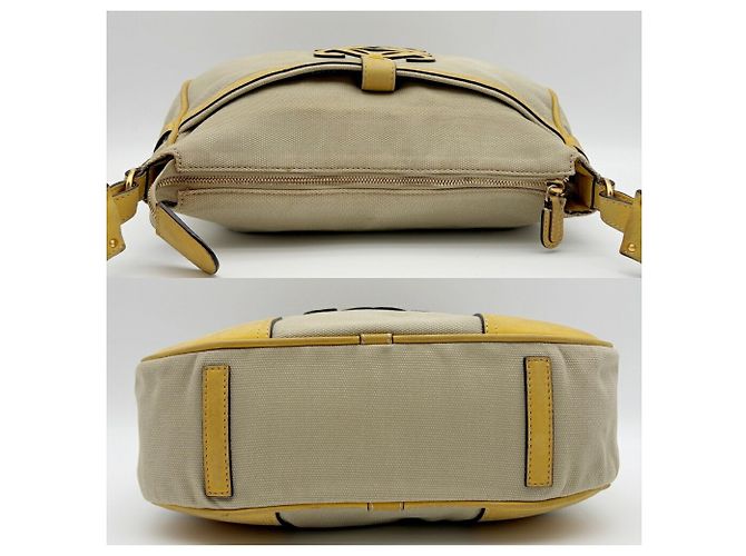 Bolso de hombro Loewe Anagram Beige Amarillo - vista 6