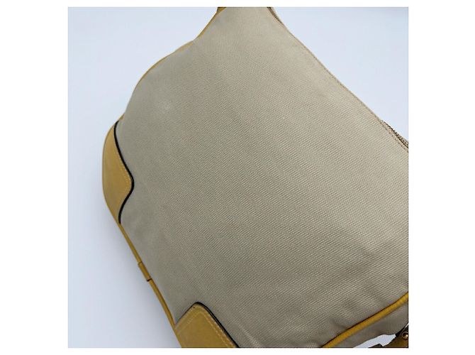 Bolso de hombro Loewe Anagram Beige Amarillo - vista 9