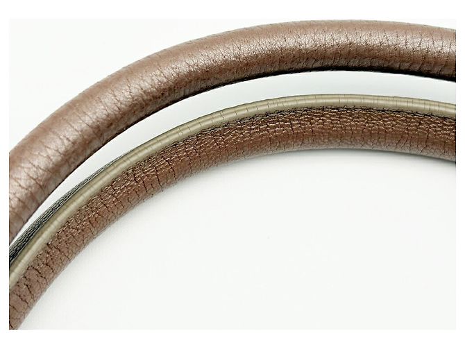 Borsa Salvatore Ferragamo Gancini Marissa Bronzo - vista 7