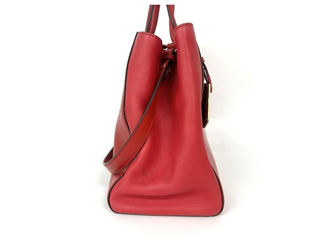 Fendi 2Jours Patent Medium Rosso - vista 3