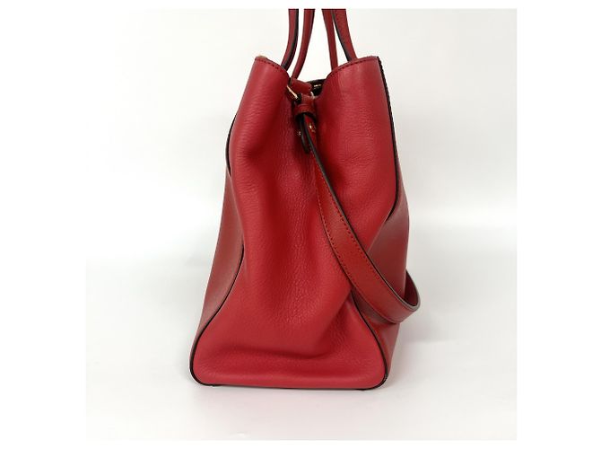 Fendi 2Jours Patent Medium Rosso - vista 4