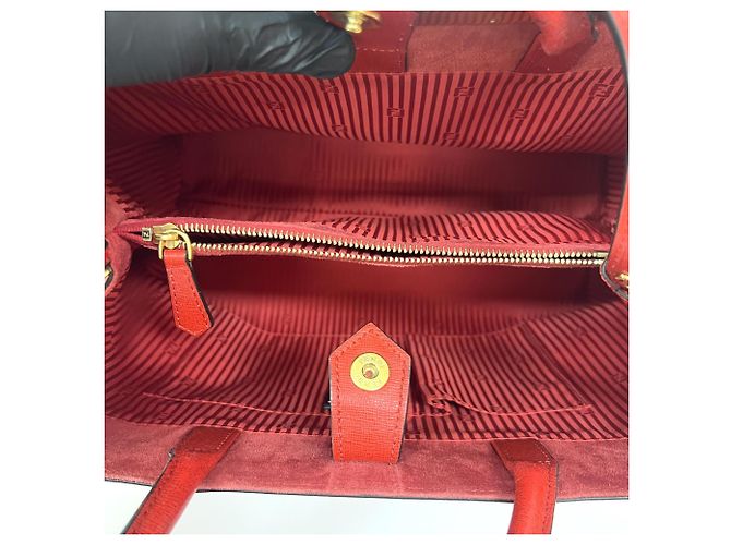 Fendi 2Jours Patent Medium Rosso - vista 5