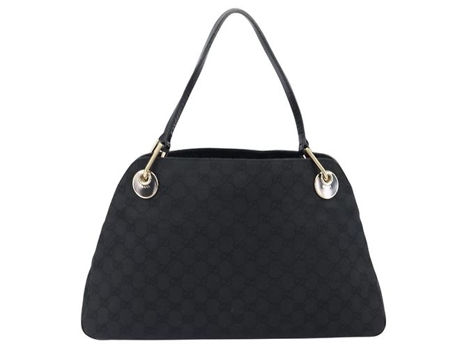 Tote Gucci Twins em Canvas GG e Couro Large Preto - vista 2