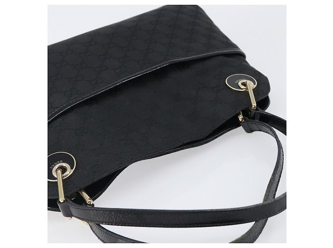 Tote Gucci Twins em Canvas GG e Couro Large Preto - vista 7
