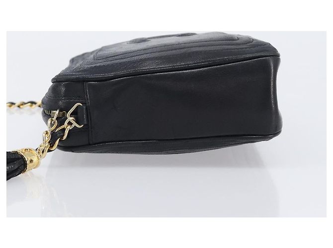 Chanel Vintage CC Camera Leather Large Schwarz - Ansicht 6