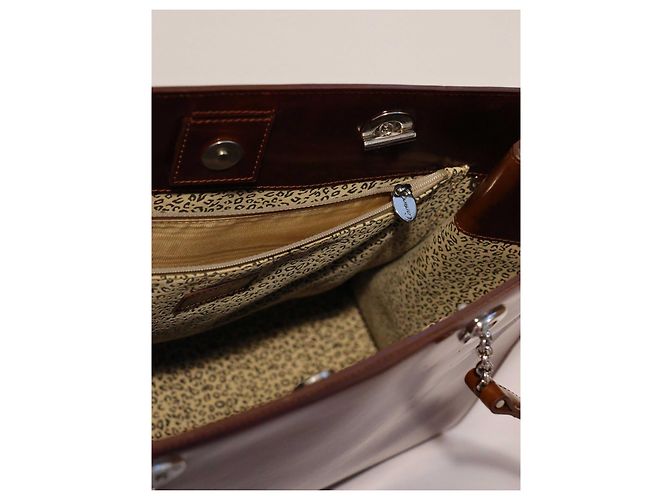 Borsa tote Cartier in pelle Tabacco Marrone - vista 13