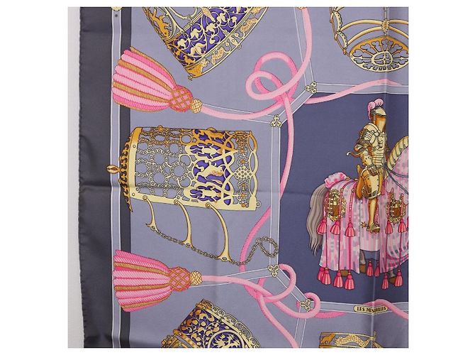 Hermès Hermes Carré 90 Seta multicolor 90 x 90 Blu - vista 5