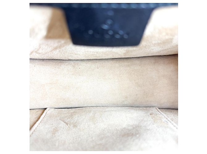Gucci Sylvie Leather Small Blu navy - vista 5