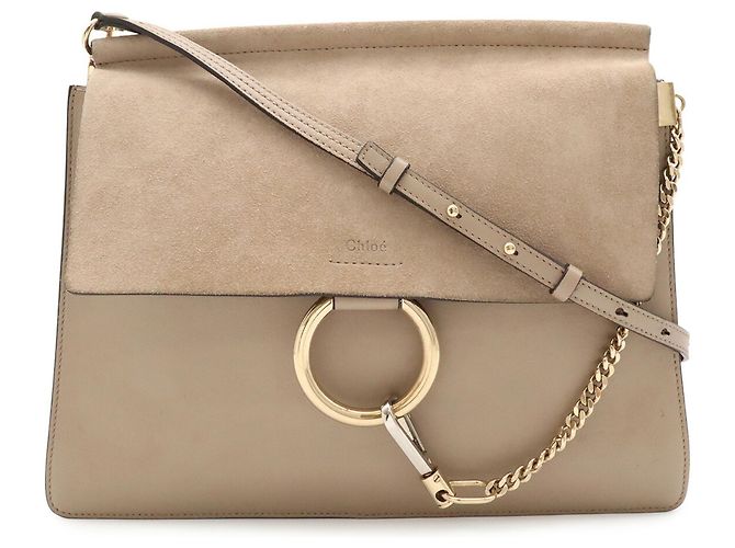Borsa a tracolla Chloé Faye in Grayish Grigio - vista 2