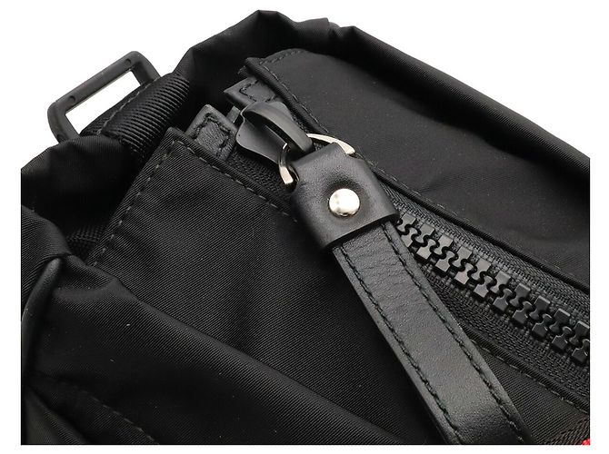 BALLY Große Gestreifte Tote Bag Schwarz Rot - Ansicht 6