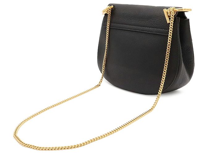 Chloé Drew Pochette Chain Shoulder Bag Negro - vista 3