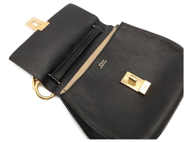 Chloé Drew Pochette Chain Shoulder Bag Negro - vista 7