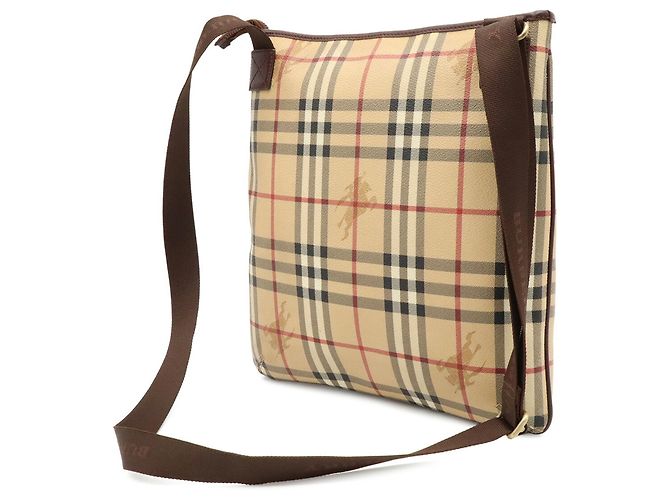 Bolso de hombro Burberry Nova Check Negro Beige Burdeos Marrón oscuro - vista 3