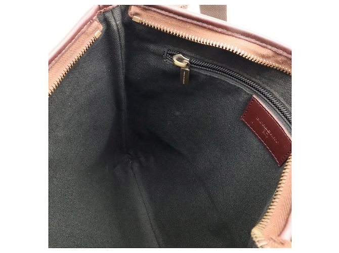 Bolso de hombro Burberry Nova Check Negro Beige Burdeos Marrón oscuro - vista 8