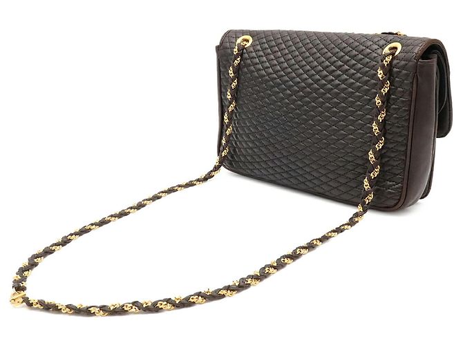 BALLY gesteppte Leder-Schultertasche Schwarz - Ansicht 3