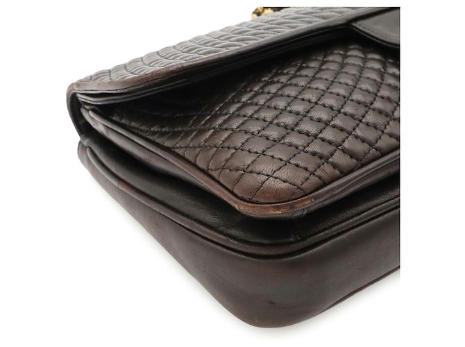 BALLY gesteppte Leder-Schultertasche Schwarz - Ansicht 4