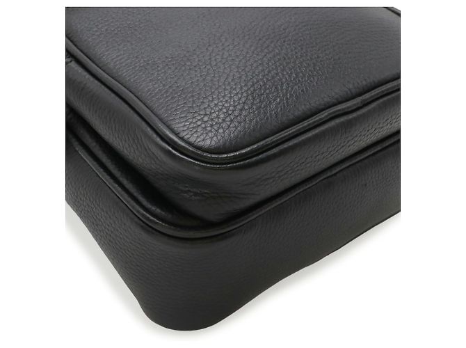 Borsa a tracolla in pelle Bally Nero Rosso Crudo - vista 4
