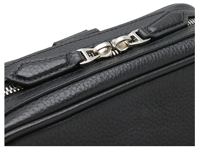 Borsa a tracolla in pelle Bally Nero Rosso Crudo - vista 7