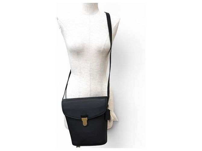COACH Vintage JACKSON BUCKET Schultertasche aus Leder Schwarz - Ansicht 5