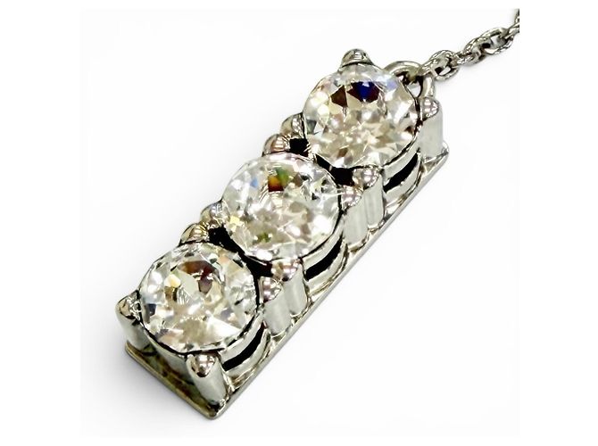 Orecchini a lobo Miu Miu con charm in cristallo Argento - vista 5