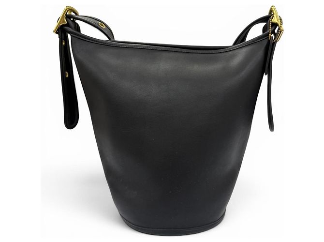 COACH Vintage 9953 Schultertasche aus Leder Schwarz - Ansicht 2