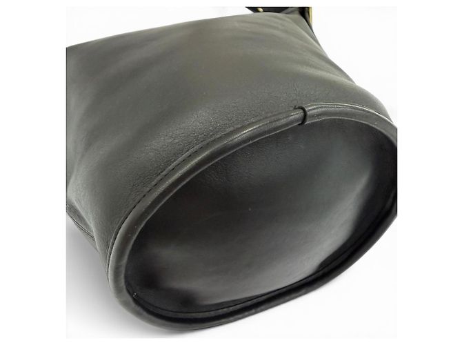 COACH Vintage 9953 Schultertasche aus Leder Schwarz - Ansicht 5
