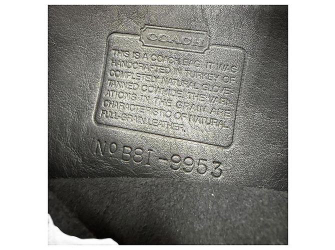 COACH Vintage 9953 Schultertasche aus Leder Schwarz - Ansicht 9