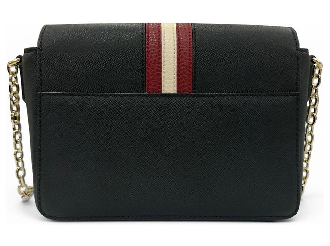 BALLY Seliah Schultertasche aus Leder mit Kette Schwarz - Ansicht 2