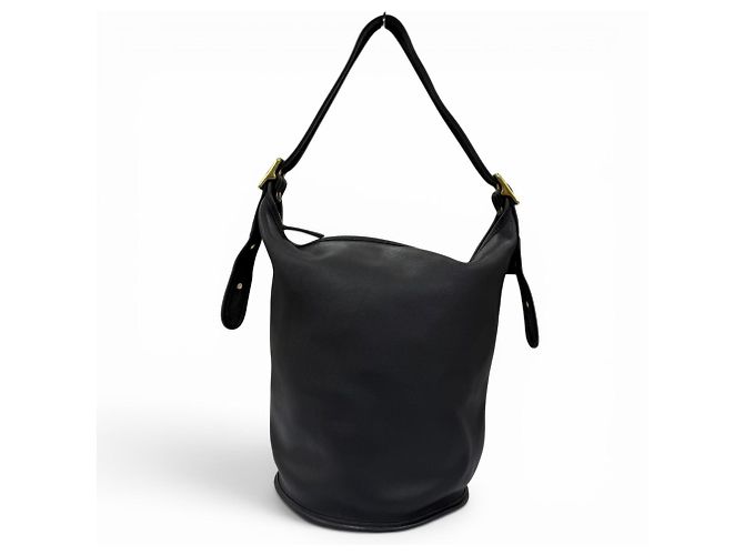 COACH Vintage 9085 Leder Beuteltasche Schwarz - Ansicht 3