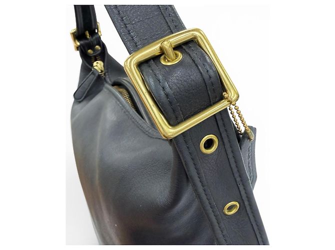 COACH Vintage 9085 Leder Beuteltasche Schwarz - Ansicht 6