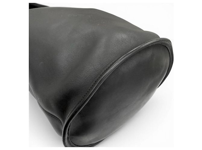 COACH Vintage 9085 Leder Beuteltasche Schwarz - Ansicht 7