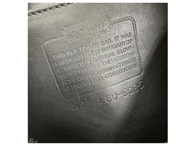 COACH Vintage 9085 Leder Beuteltasche Schwarz - Ansicht 9