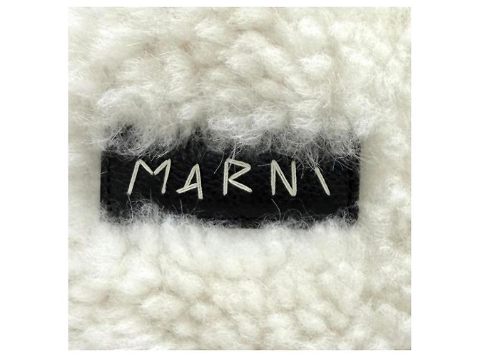 Bolsa de Ombro Mini Museo Soft Marni Preto Fora de branco - vista 10